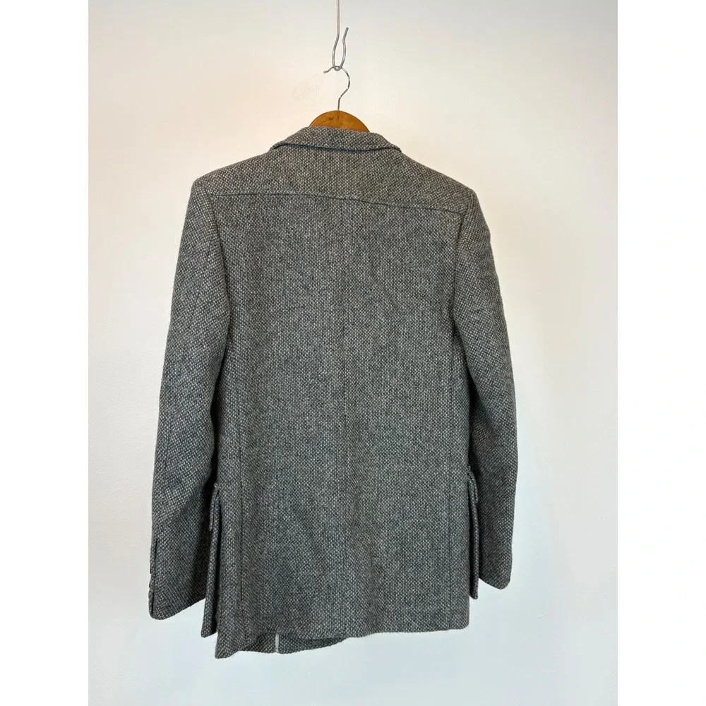 Ron Chereskin Sport Coat Men Medium Grey Tweed Wool Single Button Blazer Vintage
